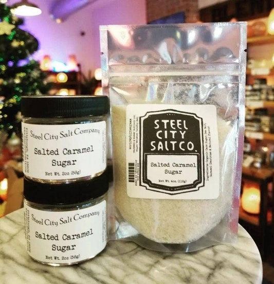 Salted Caramel Sugar: 2oz Pinch Jar