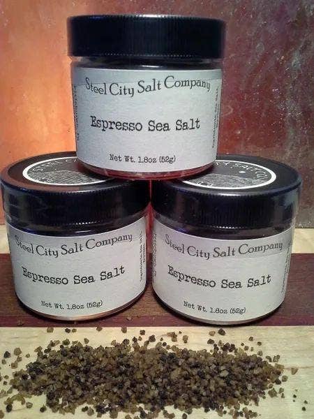 Espresso Salt: 1.6oz Pinch Jar