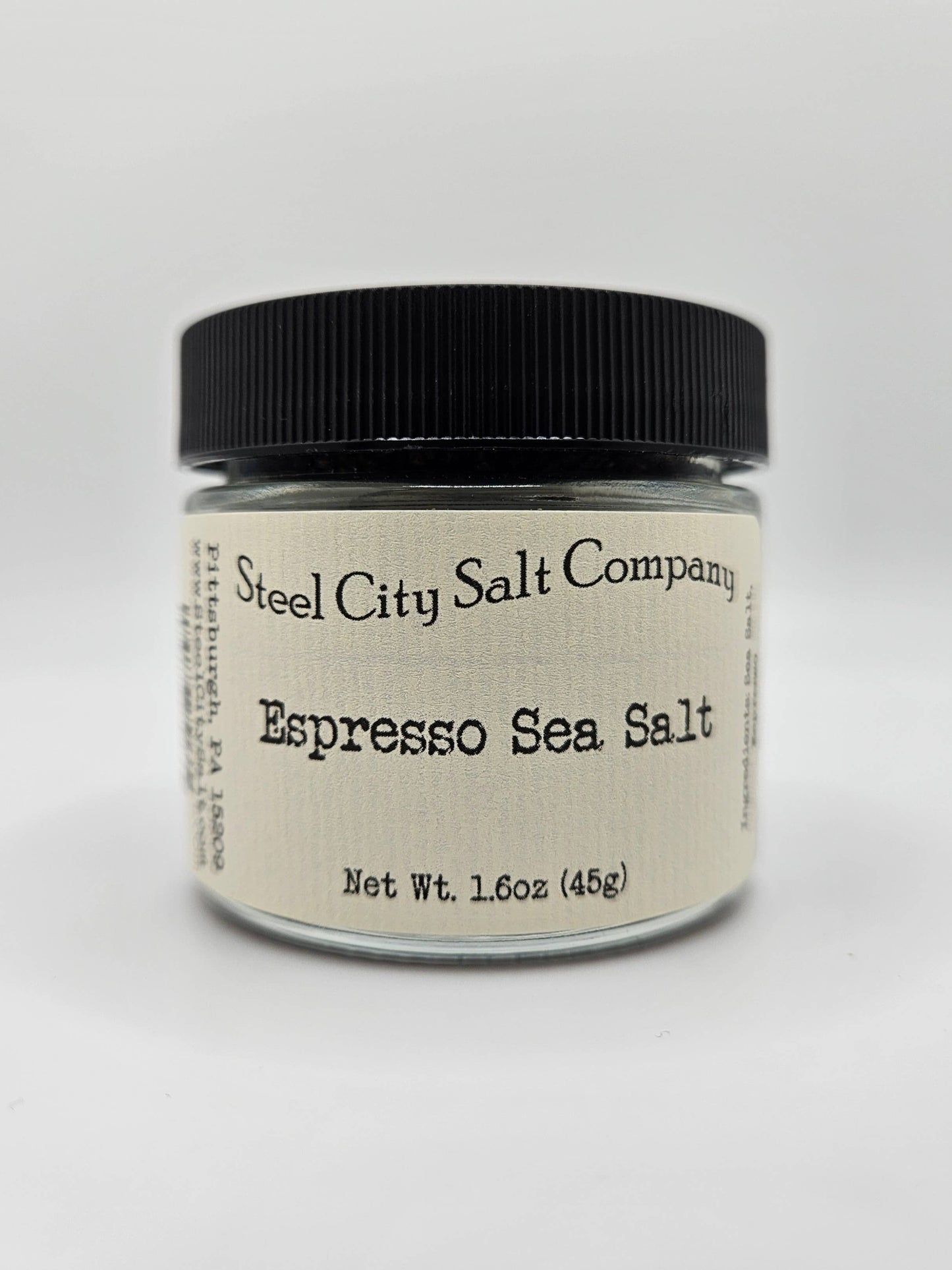 Espresso Salt: 1.6oz Pinch Jar