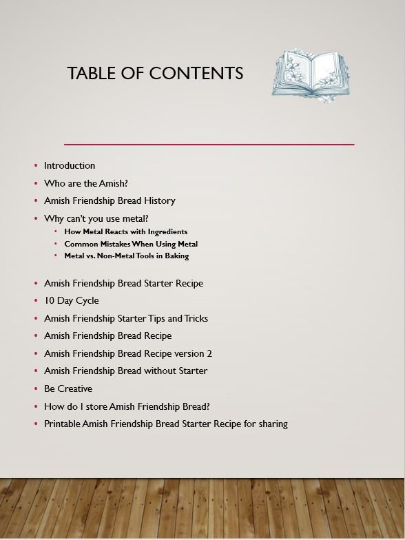 A Guide to Amish Friendship Bread Digital Download