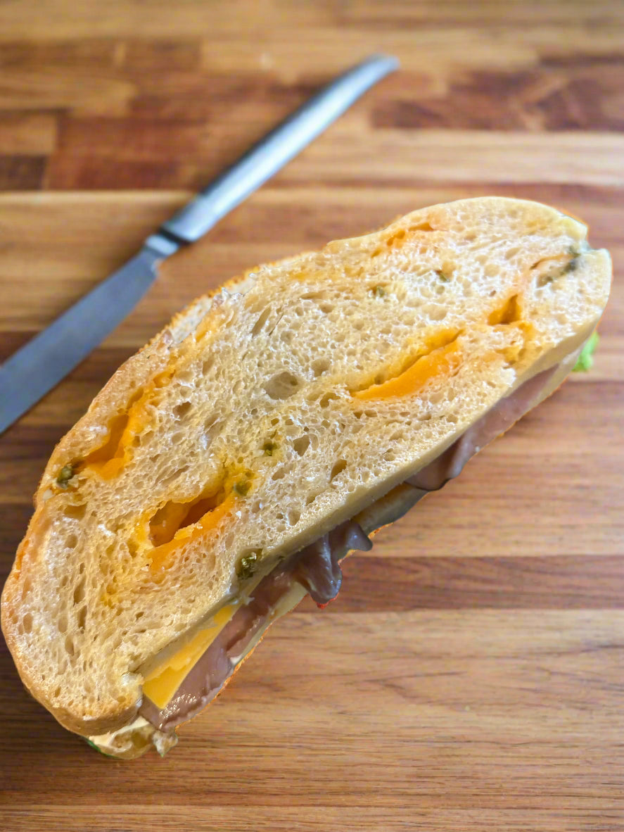 Jalapeno Cheddar Sourdough Bread Boule