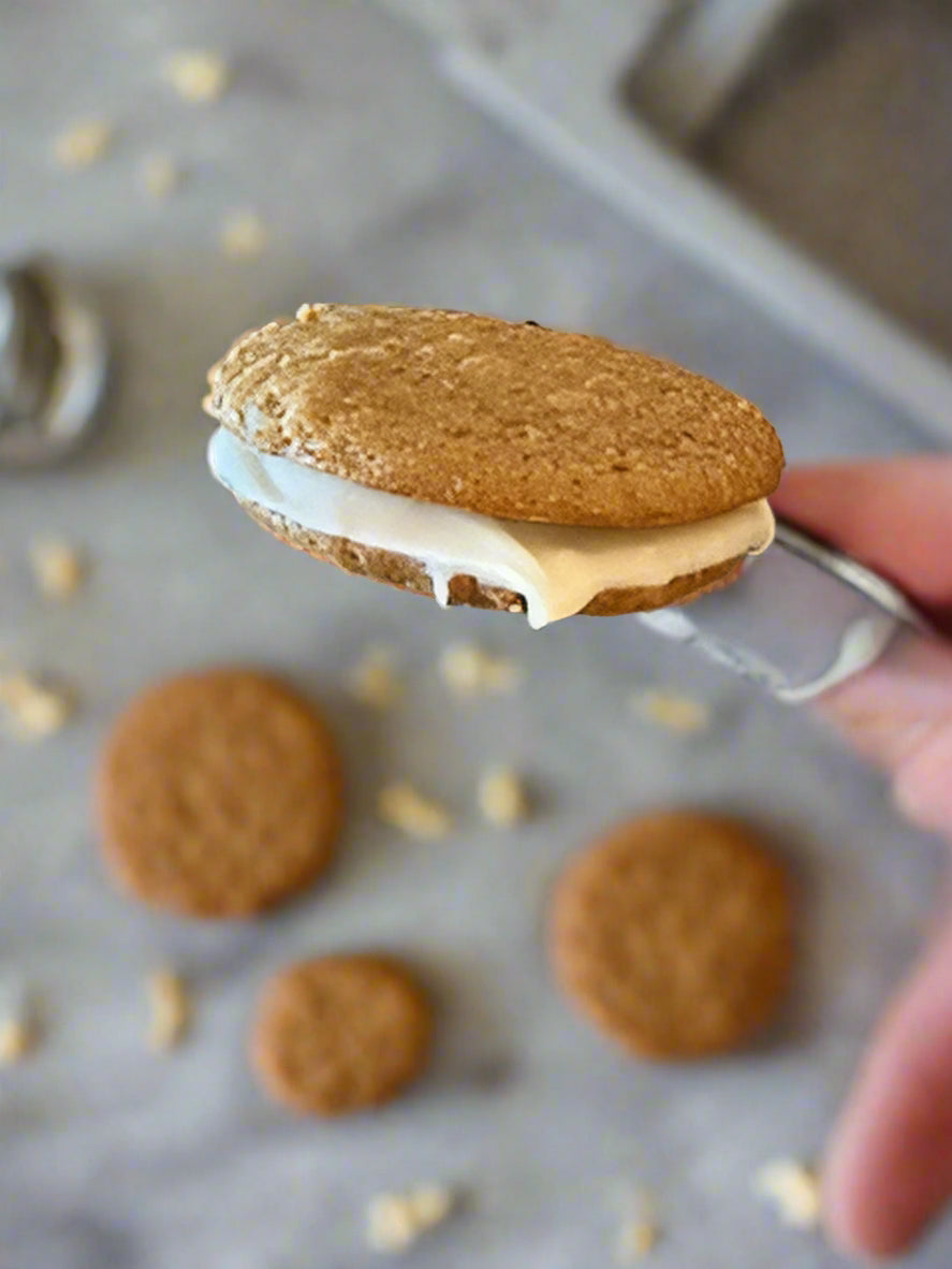Sourdough Oatmeal Cream Pie Cookies