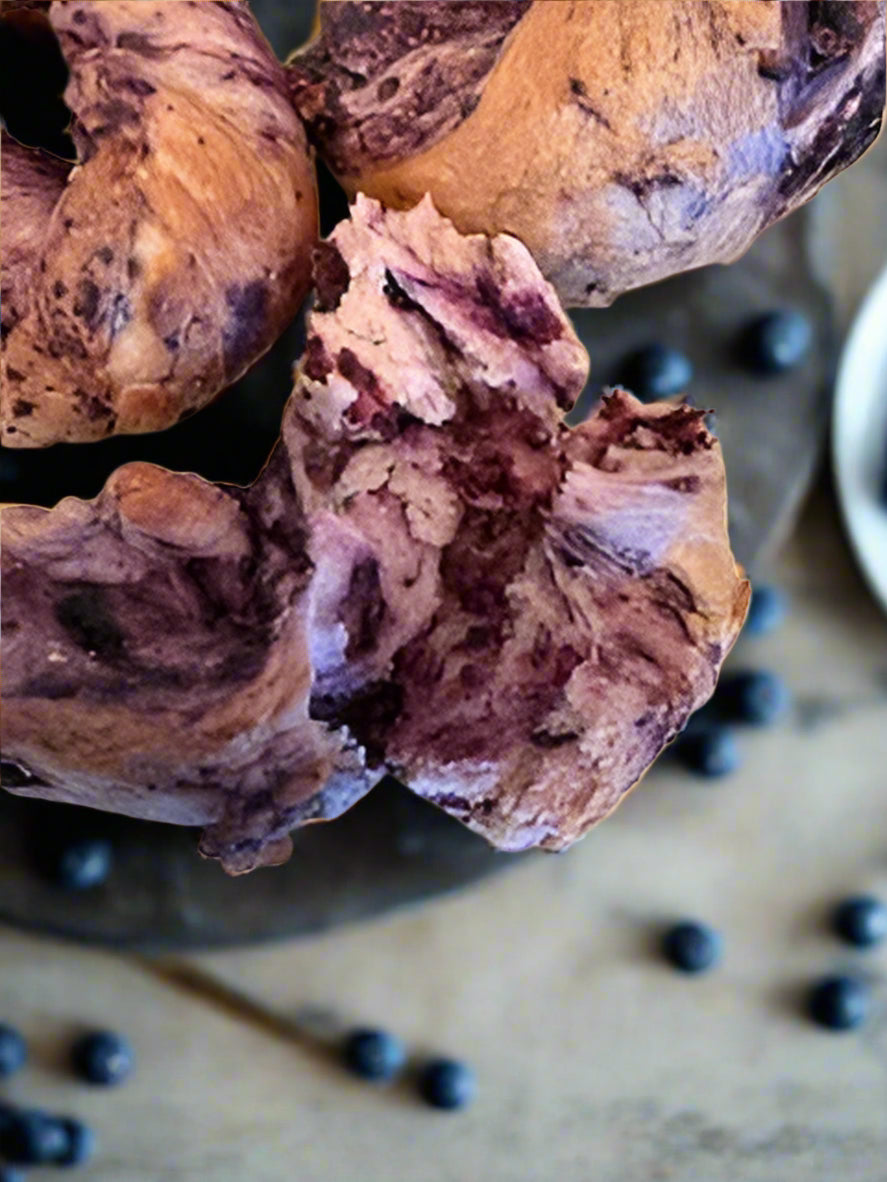 Sourdough Blueberry Bagels