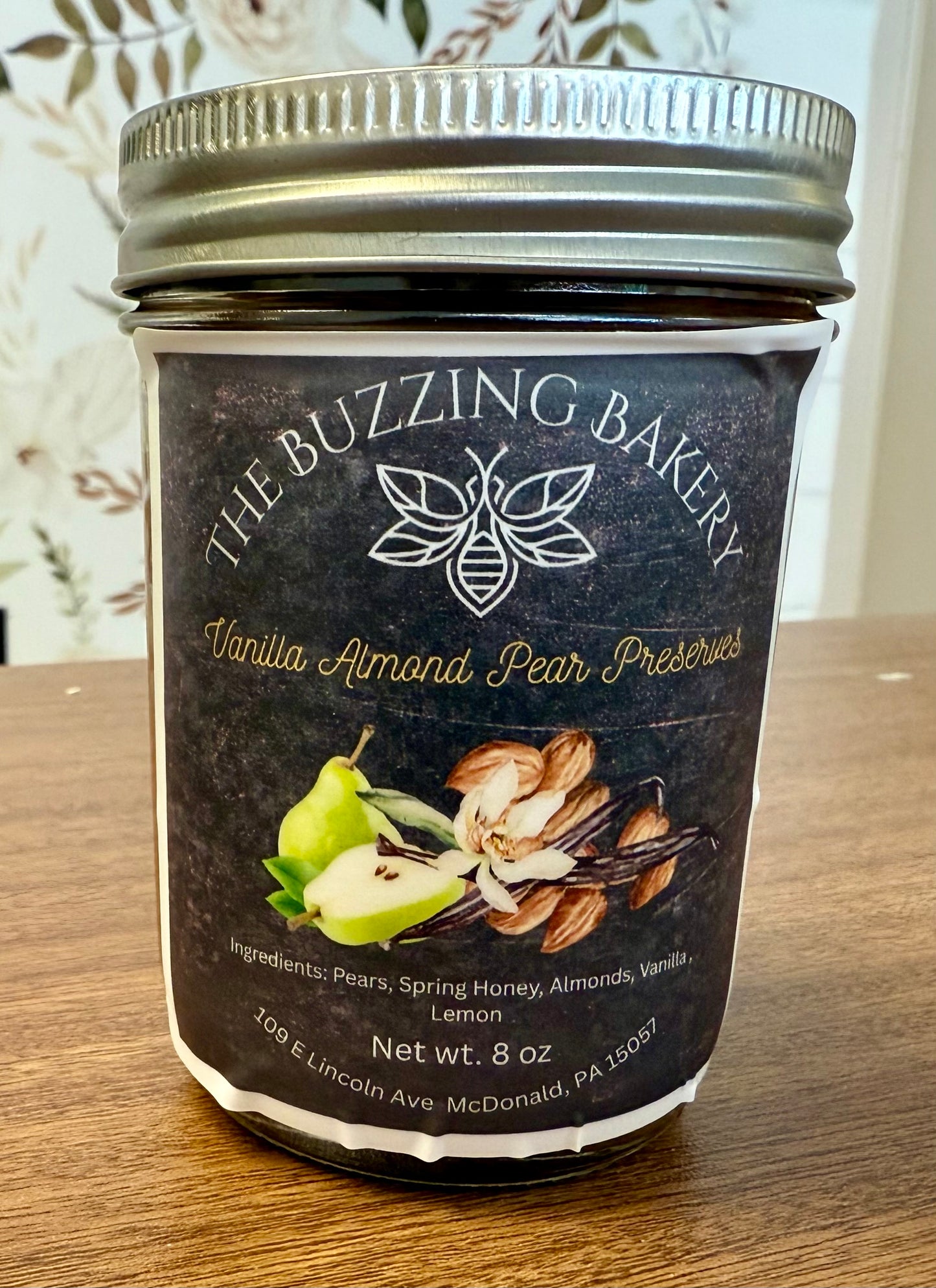 Vanilla Almond Pear Preserves