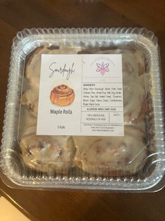 Maple Sourdough Cinnamon Rolls