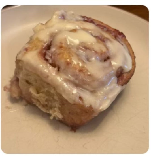 Strawberry Sourdough  Roll with Traditional Icing