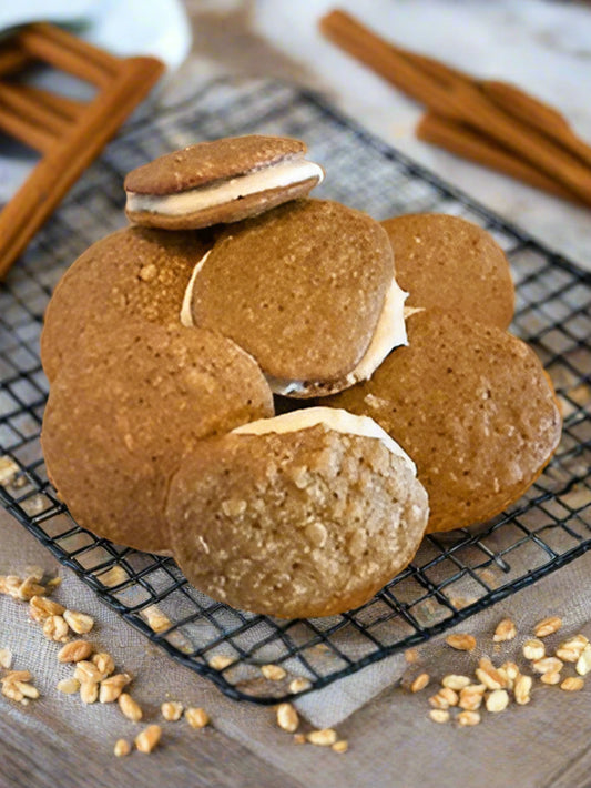 Sourdough Oatmeal Cream Pie Cookies